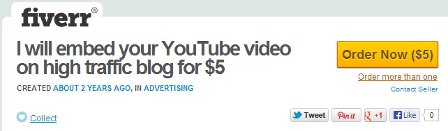 Fiverr Embed Video