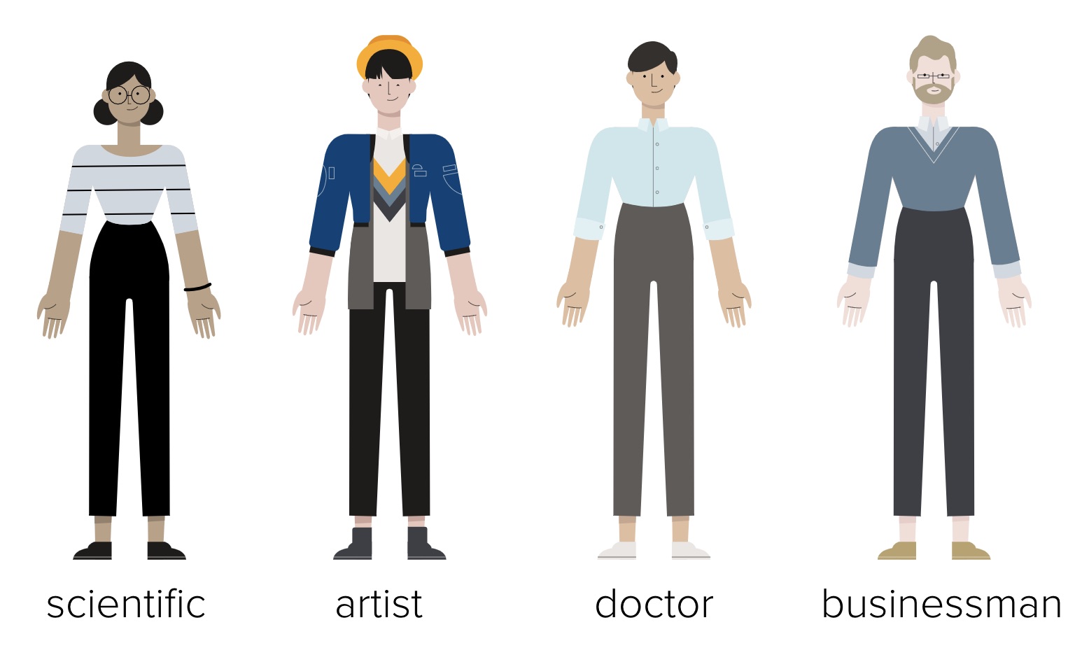 illustration of people standing