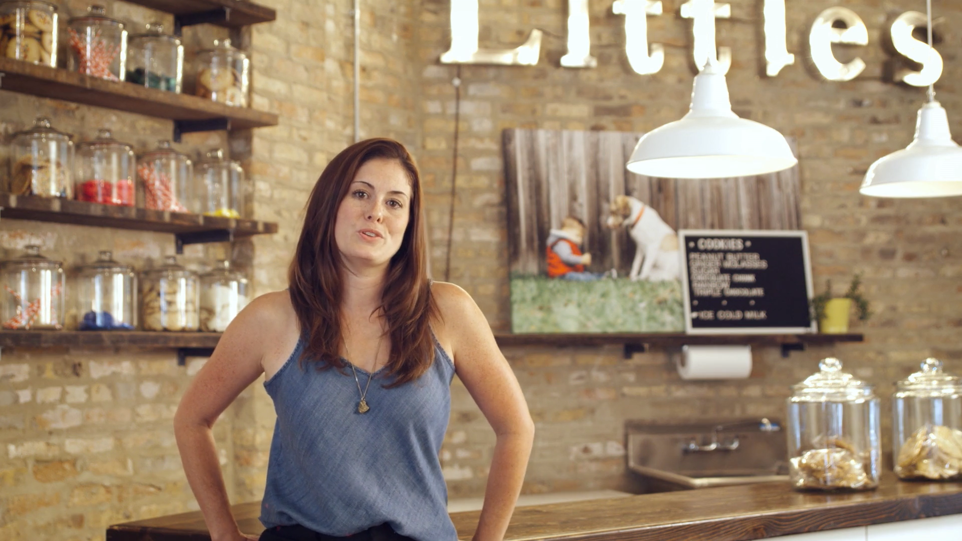 Google Testimonial A Little Photo Studio thumbnail for a customer testimonial video in a coffee shop