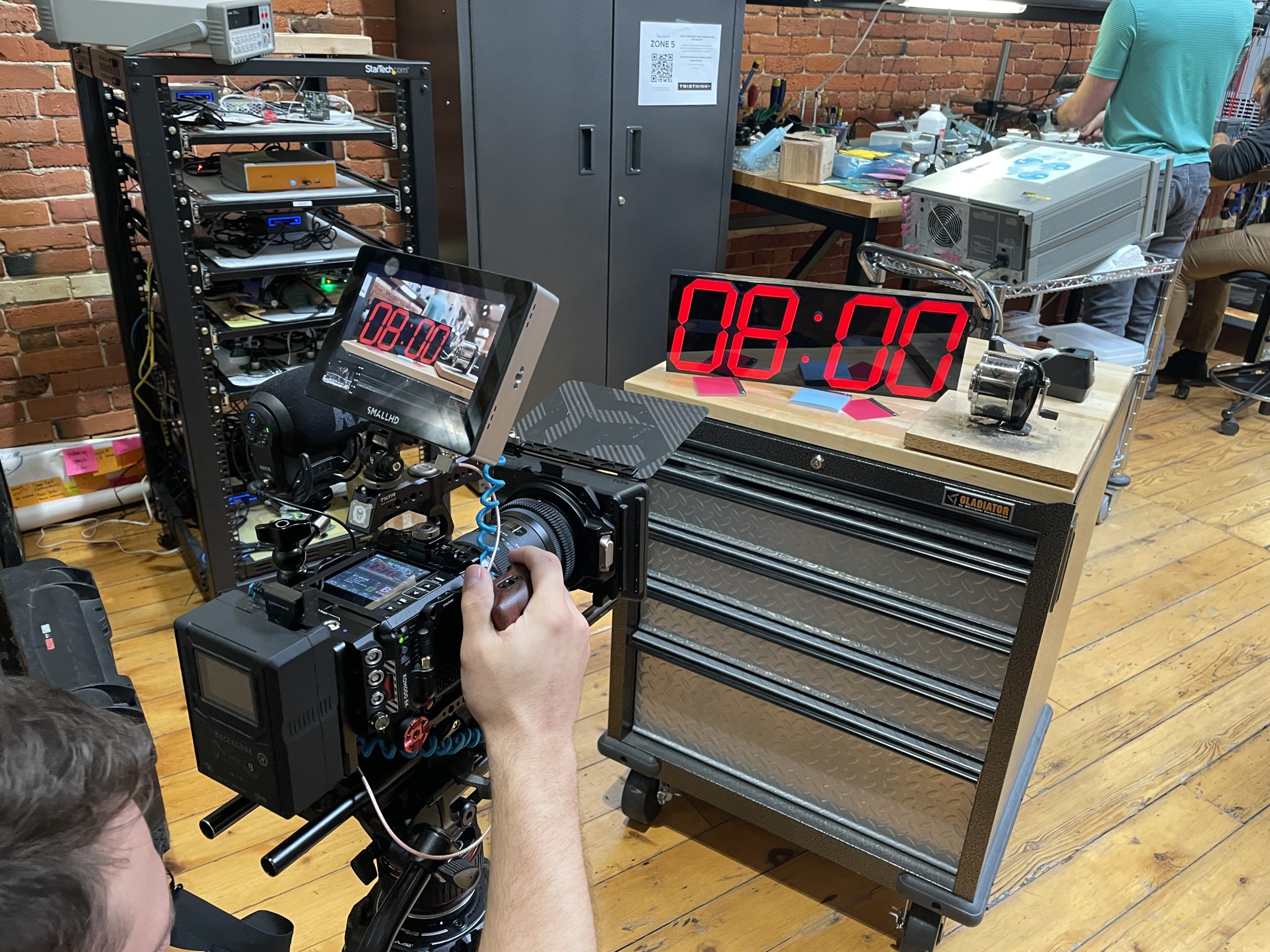 Twisthink Clock from live action video production