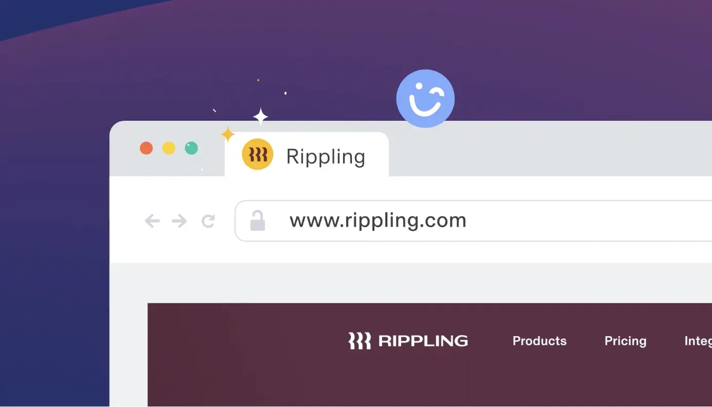 RIPPLING animated explainer video UI